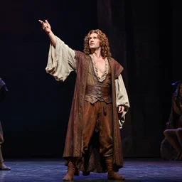 a photograph of Prospero's farewell monologue from the stage production of The Tempest taken with Nikon D3500