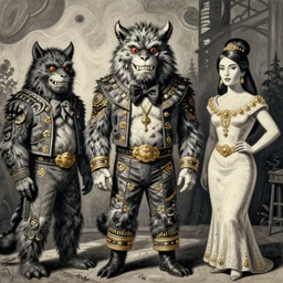 monsters cannot be announced. one cannot say :'here are our monsters,'without immediately turning the monsters into pets. miguel covarrubias, ralph steadman art, ralph steadman, mexican haute couture, fashion photography, caricature, alchemy, nouveau realisme decollage