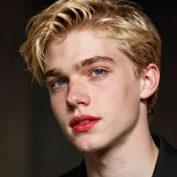 he was certainly wonderfully handsome, with his finely curved scarlet lips, his frank blue eyes, his crisp gold hair. There was something in his face that made one trust him at once. All the candour of youth was there, as well as all youth’s passionate purity, hyperrealistic hagime sorayama caravaggio light