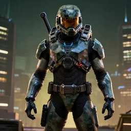 master chief in cyberpunk