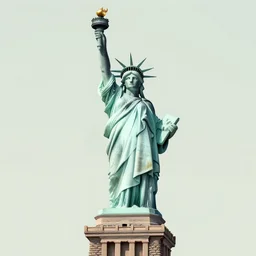 the statue of liberty in france, designed by zaza hadid, digital illustration, art by gail armstrong