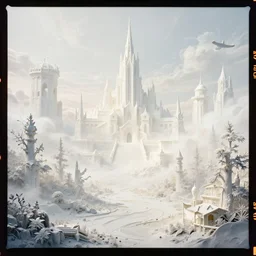 kodak portra 8 0 0, infinitely detailed hd scenery ambience from nier automata, dream design, relief concept, majestic dream scenery smooth, sharp focus, an ultrafine detailed illustration by james jean, intricate linework, octane render, by ruan jia and nier automata detailed cybermagic atmospherics