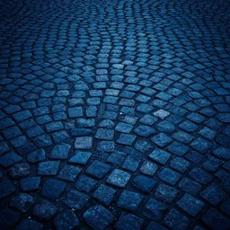 Dark Fantasy Floor Texture. Blue Cobblestone.