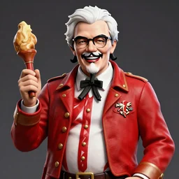 colonel sanders mafia boss hd photo realistic 3 d