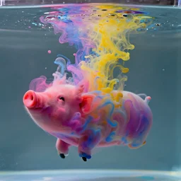 color pigments spread out in water, look from inside, dream, unreal 5, trending on artstation