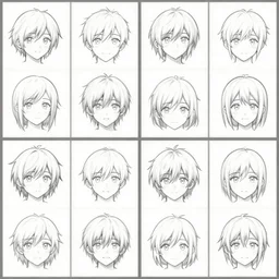 seamless anime doodles background tile