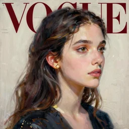 beautiful young, anime jewish, israeli sandra bullock, vogue magazine, elle magazine, greg rutkowski, john singer sargent, trending on artstation, anime, oil painting, 3 / 4 pose, headshots, looking right, intricate