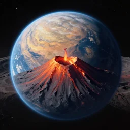 a volcanic planet