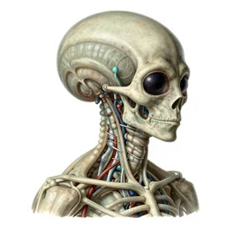 alien nature anatomy by ernst haeckel, masterpiece, vivid