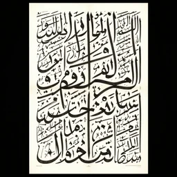 arabic caligraphic poster by kanazawa shoko and hassan massoudy