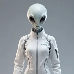 portrait of alien ( 1 9 7 9 ) in a white tight biohazard suit, fashion, render, volumetric light, artstation, fine details, digital art, symmetrical