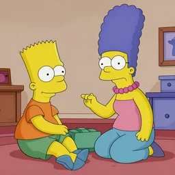 marge simpson receiving the news that bart died in the iraq war