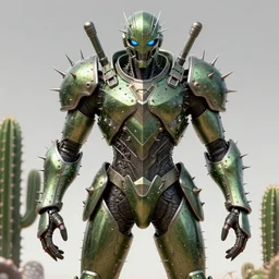 thistle humanoid heavily armoured, symmetrical, highly detailed, digital art, needles, thorns, cactus, sharp focus, trending on art station, kentaro miura manga art style