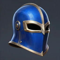Beautiful Blue Armet Helmet, rpg, digital art, runescape, skyrim, final-fantasy, trending on ArtStation