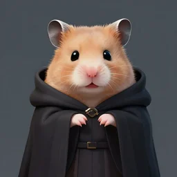 hamster in dark lord robe