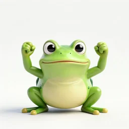 a madge - pepe - the - frog, looking angrier than usual, quivering lips, fists in the air, sweat flying, cgi render, zbrush, octane, keyshot render