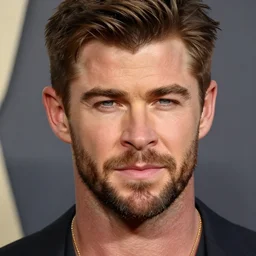 Chris Hemsworth closeup intricate elegant highly detailed photorealistic