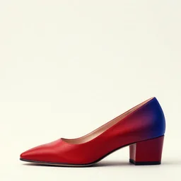minimal movie poster, 1 red shoe 1 blue shoe