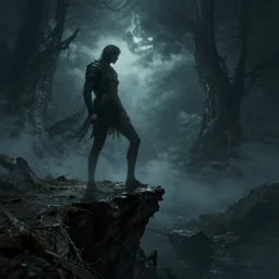 standing on the edge of the underworld