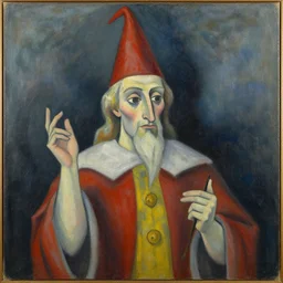 A wizard by Pablo Picasso,  Oil on Canvas
