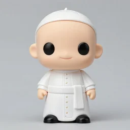 an action figure of the pope, vinyl toy by pay jay figure, studio product photography, studio light, sigma 1 0 5 mm f 2. 8