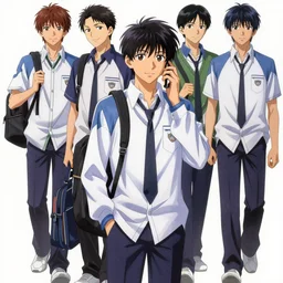 boy's love anime high school scene setting, high detail, perfect proportions, romantic undertones, realistic shaded lighting poster ilya kuvshinov katsuhiro, raden saleh, basuki abdullah, jeremy lipkin and michael garmash, rob rey and kentaro miura style, trending on art station - h 6 4 0
