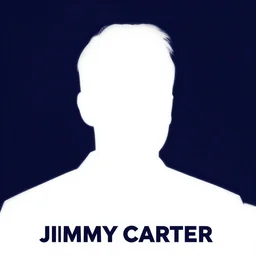 minimalist movie poster, jimmy carter, channing tatum is united states president jimmy carter!, patriotic, minimal, fan art, trending on artstation