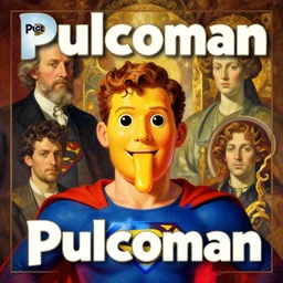 a cover art representing pulcoman advertising, by caspar david friedrich, by georgia o keeffe by gustave moreau, superhero, pulco, juice hot _ face