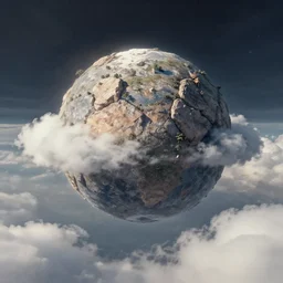 utopia rocky world. art by filip hodas. clouds by rhads.