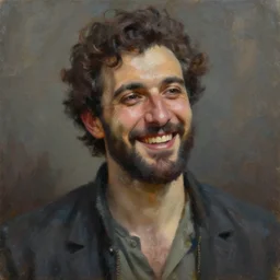 concept art of happiness, cinematic shot, oil painting by jama jurabaev, extremely detailed, brush hard, artstation, high quality, brush stroke