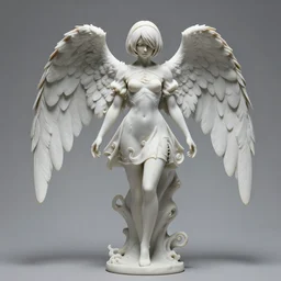 infinitely finitely detailed full - frame photograph of a full - body perfect porcelain ominous angel, detailed detailed porcelain angel rendition. nier : automata clothed angel concept art design, frail and pale angel design. artstation!!!