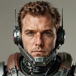 the doomslayer, realistic scifi cyberpunk power armor robot, closeup portrait art by donato giancola and greg rutkowski, vintage retro scifi, realistic face, digital art, trending on artstation, symmetry