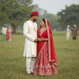 bangladeshi wedding in open field