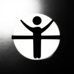 minimal memento mori logo by karl gerstner, monochrome, symmetrical