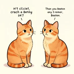 two ginger cats, by Kate Beaton
