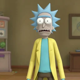 rick from rick and morty 3 d render photorealistic unreal engine photorealistic ultra - realistic by alexandre touguet