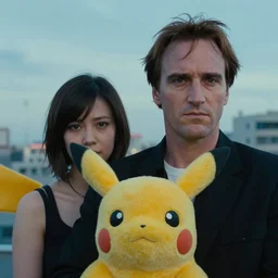 cinestill 5 0 d candid photographic portrait by quentin tarantino of jesse and james from pokemon, extreme long shot, modern cyberpunk moody emotional cinematic, clear skies, 8 k, hd, high resolution, 3 5 mm, f / 3 2, ultra realistic faces, ex machina