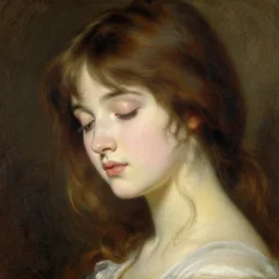 detailed portrait of dearest anime girl graceful, eyes closed, painting by gaston bussiere, craig mullins, j. c. leyendecker