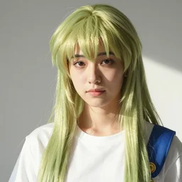 a beautiful photographic medium - shot still of saga of saint seiya, beautiful natural light failling on her face, by annie leibowitz