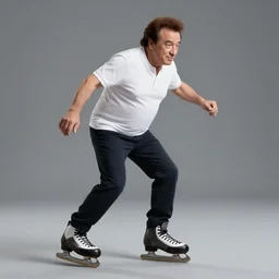 danny de vito playing ping pong on skates