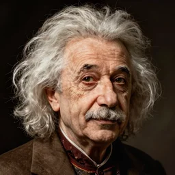 cheese einstein portrait