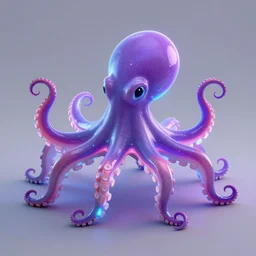 glowing neon octopus, trending on Artstation, high definition, award winning, best, top, popular, 8k,4k