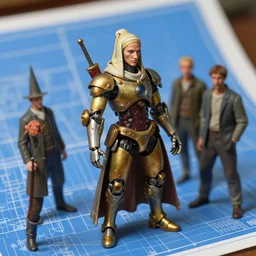 automaton wizard,painted by Gerald Brom and Dan Adkins and Frank Brunner and David Thiérrée,trending on artstation, disproportionate lighting tilt-shift,dutch golden age ,tilt-shift ,photorealism ,Toonami ,blueprint ,