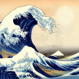 Artwork by Hokusai,