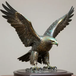 a bronze eagle by dylan lewis