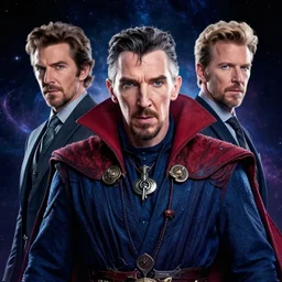 a highly cosmic magnetic portrait of stephen strange, james gurney, james jean