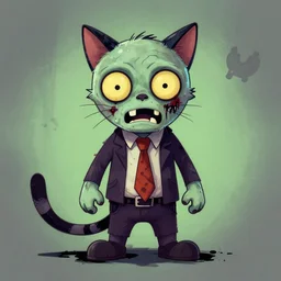 cat zombie