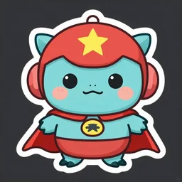 cute miss mascot barpau barpau feebas super hero sticker art, cronobreaker, beeple game icon