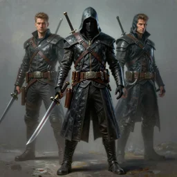 full body pose, hyperrealistic mixed media painting of assasin, volumetric lighting, octane redner, extremely hyper detailed, intricate, epic composition, cinematic lighting, masterpiece, trending on artstation, very detailed, masterpiece, stunning, hdr, smooth, sharp focus, high resolution, by greg rutkowski and ivan shishkin