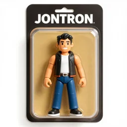 youtuber Jontron action figure, 4k photo